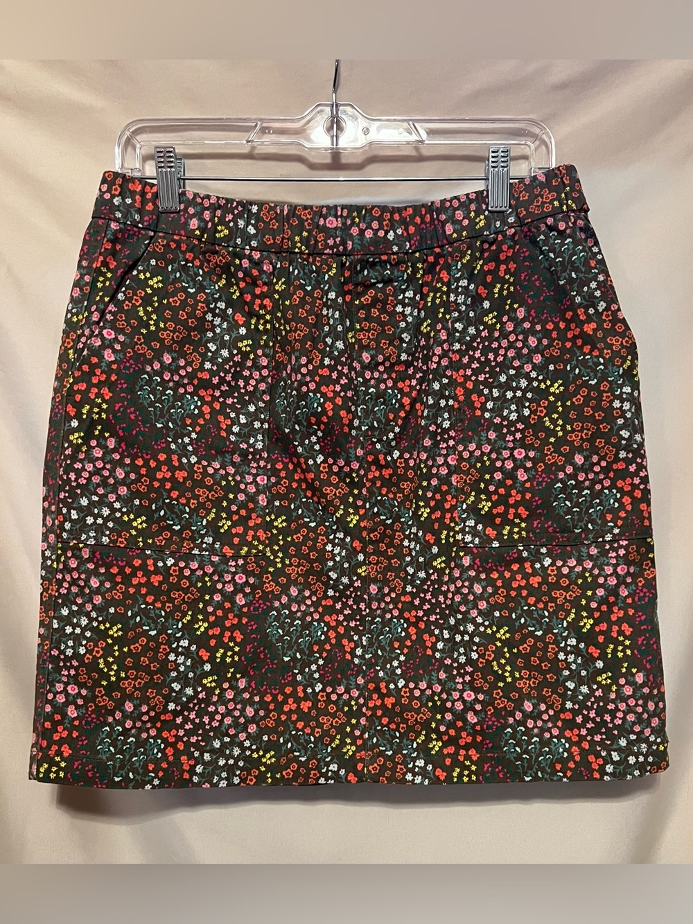 Land’s End Floral Mini Skort in Ditzy Floral Print Size